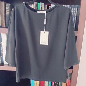 MaxMara Pisa NEW Black Blouse